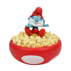 Papa Smurf Mushroom Popcorn / Chips / Candy Bucket Bowl